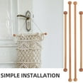 Quilt Display Rods 4 Pcs Wooden Hanging Rods for Wall Display, Quilt Hangers, Tapestry ...