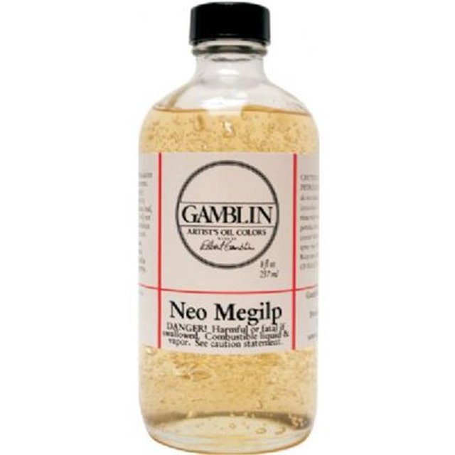Gamblin G03508 8oz Neo-Meglip Painting Medium