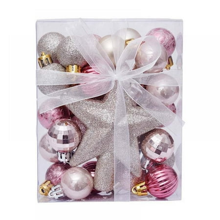 

Xmas Decor Pendant Shiny Hanging Decor Beautiful Plastic Christmas Supplies 30Pcs Christmas Ball Heteromorphic Pendant Set Xmas Party Festival Hanging Decor