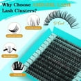 thumbnail image 2 of Kit de extensión de pestañas AMZGIRL Lash Clusters D Curl, 2 of 7