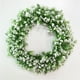 thumbnail image 1 of Simulation Wreath Welcome Door Decoration Green Wreath Wooden Sign Pendant, 1 of 9