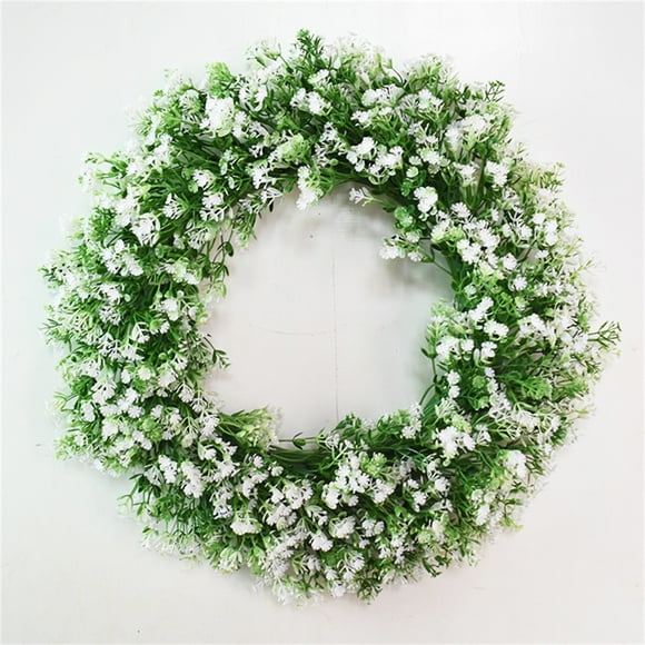 Up to 60% off Gifts Viflosae Simulation Wreath Welcome Door Decoration Green Wreath Wooden Sign Pendant All flyers & lookbooks