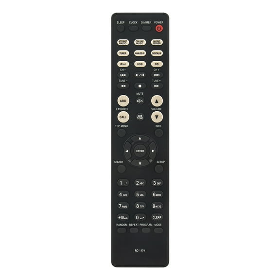 New RC-1174 Replace Remote Control Fits for Denon Audio CD Receiver RCDN9 RC-1204 RCDN10