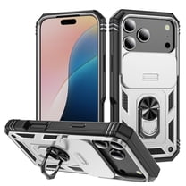 Decase Case Compatible with Apple iPhone 17 Pro Max,Shockproof Impact Resistant with Slide Lens Protective Cover Case for iPhone 17 Pro Max 6.9 inch 2025 Release,Case with Rotation Ring Stand,A
