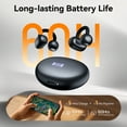 thumbnail image 5 of VEATOOL Clip-On Earbuds, Bluetooth 6.0 Bone Conduction, LED Display, ENC Noise Cancelling, IPX7 Waterproof, Lightweight for Small Ears & Glasses, 5 of 8