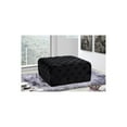 thumbnail image 2 of Velvet Ottoman - Tufted Square Footrest & Extra Seating for Living Room, 2 of 4