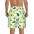 thumbnail image 3 of Disketp Men'S Swim Trunks Hawaiian Breathable Surf Beach Swimsuits Mesh Lining Beach Shorts With Pockets-Cartoon Fruit, 3 of 9
