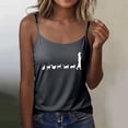 thumbnail image 2 of WEIWEN Cat Control Ladies Tank Tops for Women Adjustable Spaghetti Strap Tank Top Summer Sleeveless Cami Shirts Workout Camisoles tx02-Dark Gray, XXL, 2 of 4