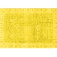 thumbnail image 1 of Ahgly Company Machine Washable Indoor Rectangle Oriental Yellow Traditional Area Rugs, 6' x 9', 1 of 4