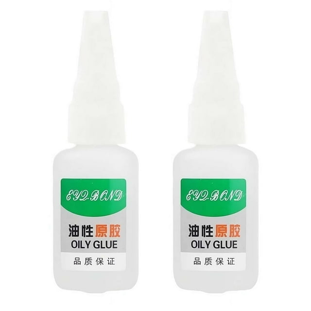 Lot de 4 Adhésifs Transparents à Séchage Rapide à Base d'Huile : Colle Imperméable Super Forte avec Applicateur Compte-Gouttes de Précision pour Réparations en Plastique, Métal, Céramique, Bois, Marbre et Baignoire – Polymérisation en 5 Minutes, 15-45 °C