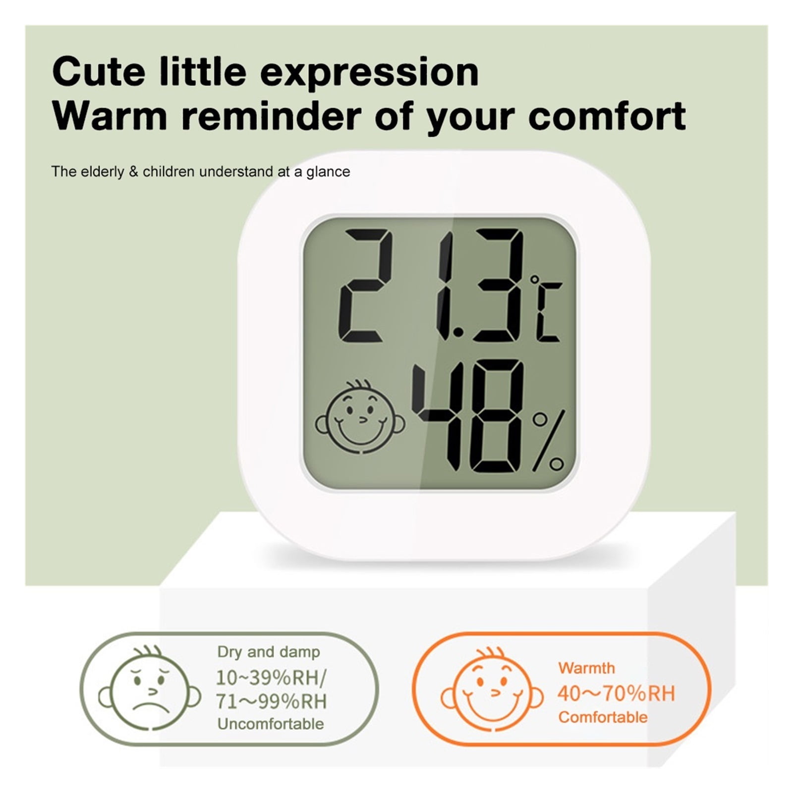 Digital Thermometer Hygrometer Electronic Temperature Humidity Meter Sensor Gauge Weather Station ,Compact & Portable
