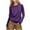 Purple, variant on BSDJILFG Basic T-Shirts for Women Spring Layering Tops Athletic Workout Top Long Sleeve Solid Color Oversized Shirt Slim Fit Pullover Activewear Loungewear Tee Shirt