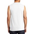thumbnail image 3 of Mafoose Male Cotton Sleeveless Tee Men Athletic Shirts & Tops White Medium, 3 of 5