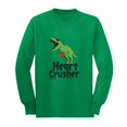 thumbnail image 1 of Tstars Boys Unisex Valentine's Day Shirts for Kids Love Heart Crusher T Rex Love Valentine's Day Outfit Gift Idea for Boy Youth Kids Long Sleeve T Shirt, 1 of 5