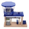 thumbnail image 1 of DEEPCRAFF Wood Train Set Accessories for Kids Wooden Railway Station Shape 1pc, 1 of 6
