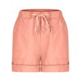 thumbnail image 6 of Ahdbta Women's Hiking Shorts Golf Athletic Outdoor Shorts Plus Size Elastic Waist Drawstring Casual Summer Beach Shorts with Pockets, 6 of 9