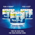 Sparkle PickASize Paper Towels, Spirited Prints, 6 Double Rolls