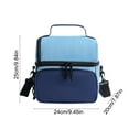 thumbnail image 6 of InsCrazy Insulated Lunch Box, Waterproof Lunch Bag with Adjustable Shoulder Strap Portable Large Capacity Picnic Bag, 6 of 7