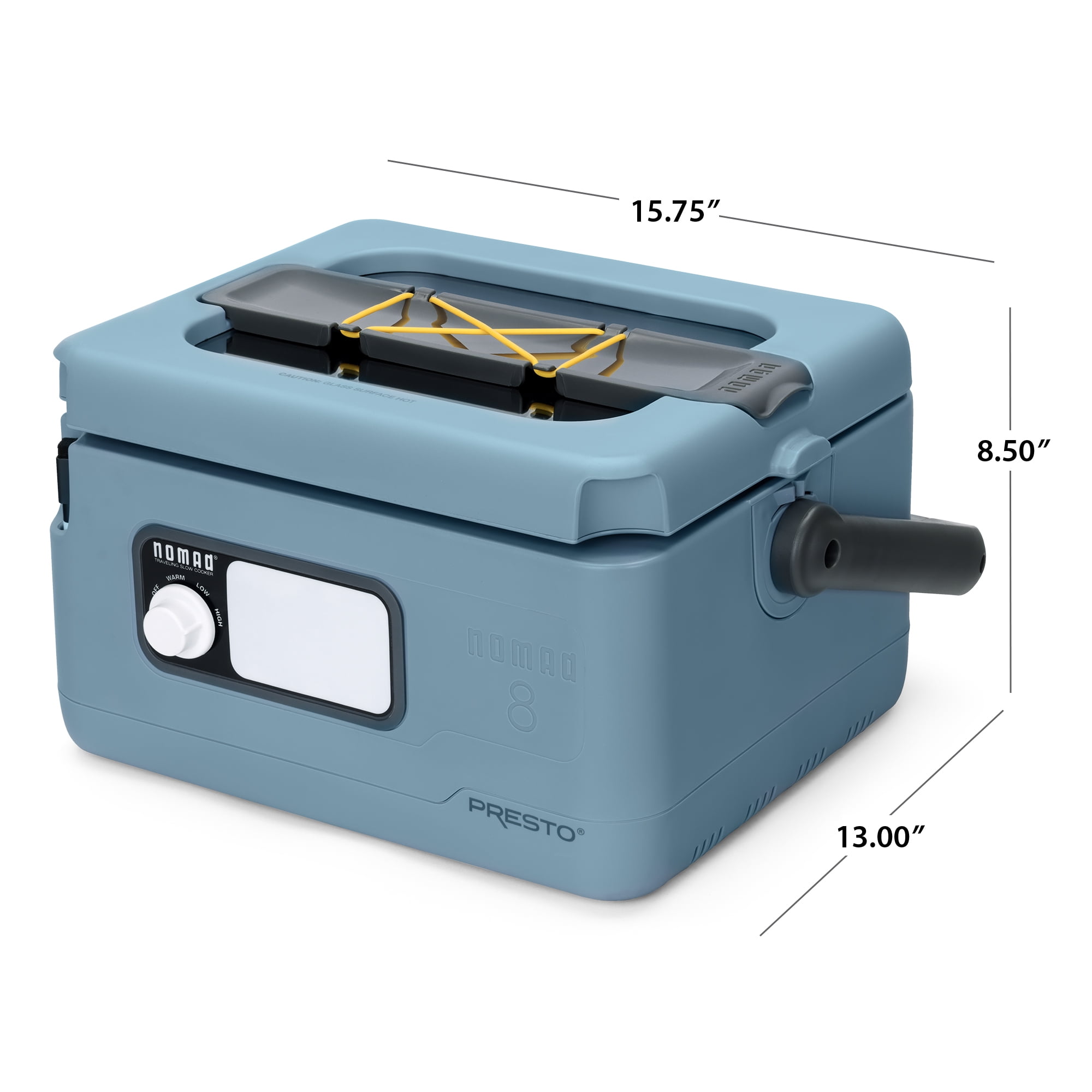 Presto 8-Qt Nomad Traveling Slow Cooker Blue