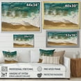 thumbnail image 4 of Designart "Tranquil Aerial View of Waves IV" Coastal Framed Wall Art Decor - Coastal White Coastal Beach Bedroom Framed Canvas Wall Art, 4 of 6