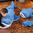 thumbnail image 4 of 50-150cm New Blue Shark Plush Toys Big Fish Cloth Doll Whale Stuffed Plush Sea Animals Cushion Children Kids Birthday Gift, 4 of 5