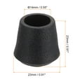 thumbnail image 2 of Uxcell 16 Piezas Tapas para Patas de Silla, Tapas de PVC Antideslizantes de 9/16'', Protectores de Suelo para Patas de Silla, Negro, 2 of 7