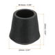 thumbnail image 2 of Uxcell 16 Piezas Tapas para Patas de Silla, Tapas de PVC Antideslizantes de 9/16'', Protectores de Suelo para Patas de Silla, Negro, 2 of 7