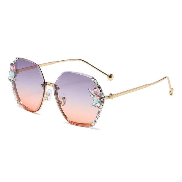 Hesxuno Sunglasses Womens Fashion 2022 DiamondStudded Sunglasses Women AntiSunglasses Women
