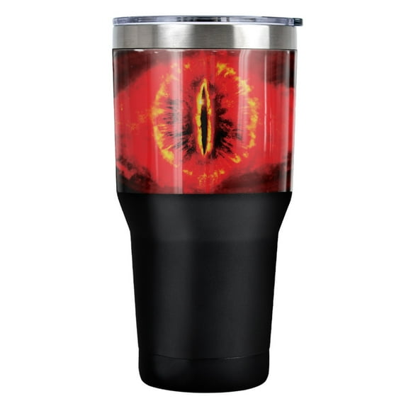 Lord of The Rings Eye of Sauron Stainless Steel Tumbler 30 oz Coffee Travel Cup, Vacuum Insulated & Double Wall with Leakproof Sliding Lid