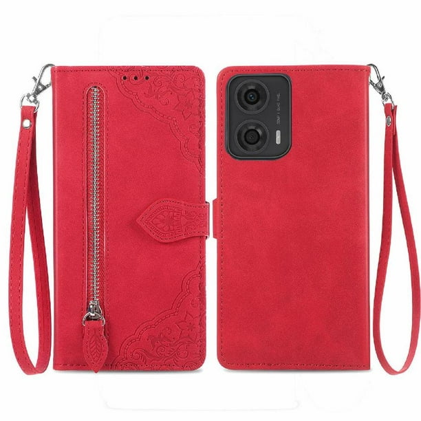 Funda billetera anti-golpes para GANGXUN Motorola MOTO G24 4G/G04 4G , ideal para día a día y trabajo