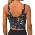 thumbnail image 4 of Picia Snake Sleep Sports Bra for Women,Padded Strappy Sports Bras Medium Support Yoga Bra with Removable Cups,Running Yoga Bra-Large, 4 of 9