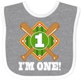thumbnail image 3 of Inktastic 1st Birthday Baseball Party Boys Boys Baby Bib, 3 of 4