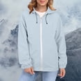 thumbnail image 4 of Comdrip Veste Légère pour Femmes! Veste à Blocs de Couleur pour Femmes, Coupe-Vent et Chaude, Coupe-Vent d'Extérieur, Veste de Randonnée, Veste de Randonnée pour Femmes, Légère, Bleu Pâle, TG, 4 of 5