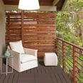 thumbnail image 7 of TOTAL Outdoor Living 12" x 12" Composite Deck Tiles,44 Pack Interlocking Plastic Flooring for Patio, Deck,and Outdoor Spaces, Dark Brown, 7 of 7