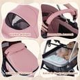 thumbnail image 6 of babyeap Baby Stroller,2 in 1 Lightweight Travel Stroller,Compact Foldable Stroller for Toddler with Reversible,Pink, 6 of 12