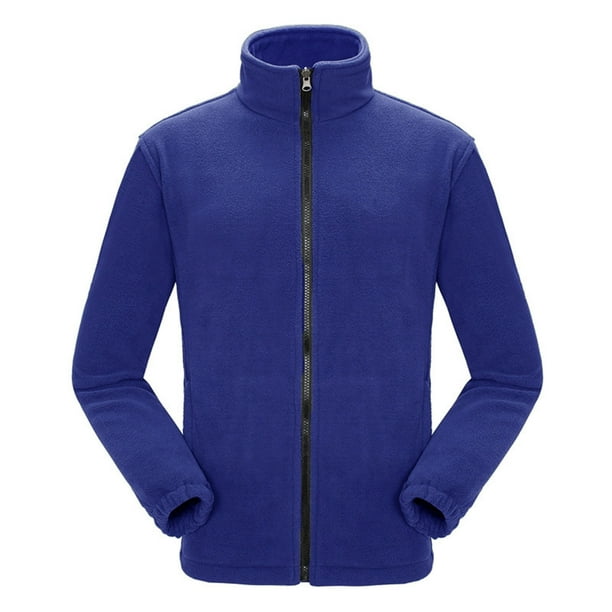 ICHUANYI Clearance Women's Warm Double-sided Fleece Jacket With Thickened Outdoor Charging Jacket Inner Liner(Dark Blue, XXL) ICHUANYI WER2023081510922