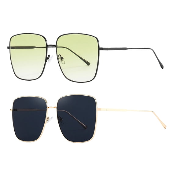 Aviator Sunglasses for Women Men, Vintage Square Small Frame Shades Driving Protection