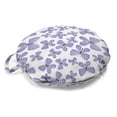thumbnail image 1 of Butterfly Round Floor Cushion with Handle, Continuous Pattern of Monotone Abstract Winged Delicate Insect, Decorative Pillow for Living Room & Dorms, 18" Round, Lavender Blue Dark Grey, by Ambesonne, 1 of 4