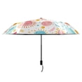 thumbnail image 2 of Watercolor Sun Compact Sun Umbrella Windproof Travel Umbrellas for Rain Strong Portable UV Protection, 2 of 8