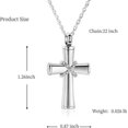 thumbnail image 3 of Cremation Jewelry Cross Urn Necklaces for Ashes for Women Men Classic Urn Pendant Memorial Keepsake Ash Holder, 3 of 6