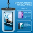 thumbnail image 4 of Waterproof Phone Pouch [2-Pack] - Universal IPX8 Waterproof Phone Case Dry Bag with Lanyard for iPhone 15/14/13/12/11 Pro XS MAX SE XR X 8 7 Samsung S23 S22 and More Up to 7 Inches, 4 of 8
