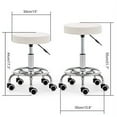 thumbnail image 3 of Paddie Swivel & Adjustable Stool Chair Salon Massage Stool Home Office, White, 3 of 8