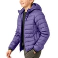 thumbnail image 4 of Trikvn Teen Boys Winter Puffer Jacket with Hood Water-Resistant Lightweight Packable Quilted Coat Full-Zip Warm Outerwear School Travel and Outdoor Play, 4 of 6