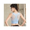 thumbnail image 3 of Magazine Women Breathable Mesh Sports Bras Shockproof Padded Athletic Running Bra Solid Seamless Fitness Yoga Sport Tops Vest, 3 of 8