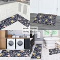 thumbnail image 5 of Pioneer Flower Floral Print Pattern Kitchen Rugs Sets Of 2,Anti Fatigue Kitchen Mat Rugs Non Slip Washable,Decorative Kitchen Floor Mats for Kitchen,Sink,Laundry,17"x30"+17"x47", 5 of 7