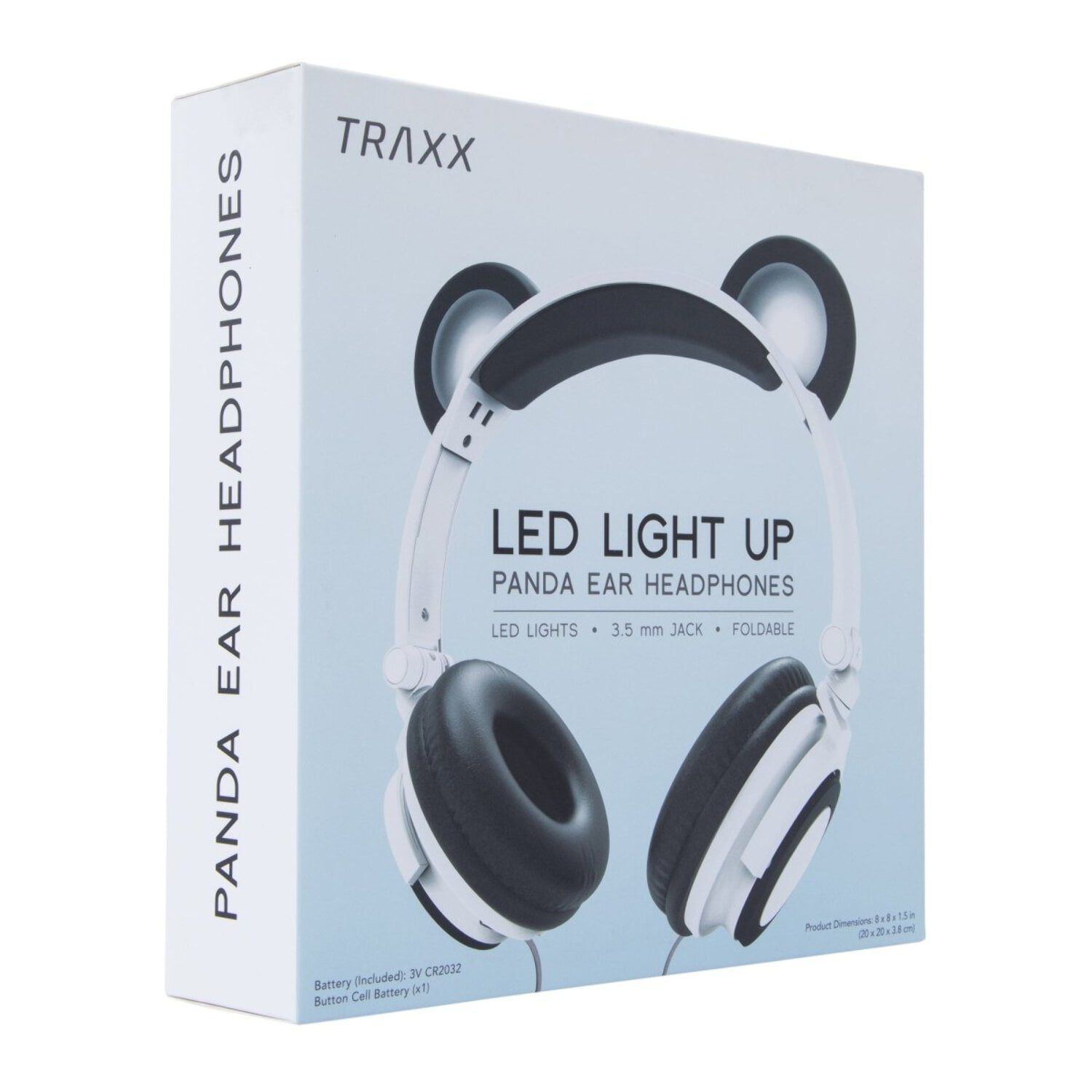 <new_title>Zegsy LED Light Up Animal Ears Panda Headphone, Black & White</new_title>