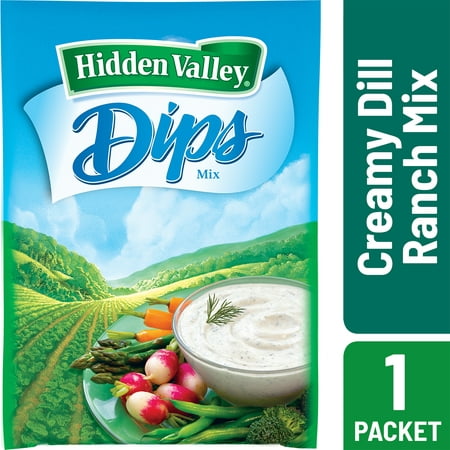 (3 Pack) Hidden Valley Creamy Dill Ranch Dips Mix, Gluten Free - 1 (Best Dill Dip Recipe)