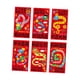thumbnail image 2 of 6 piezas 2025 sobres rojos de año Nuevo Chino Hong Bao año de la serpiente bolsillos rojos para regalos de graduación de cumpleaños de boda, 2 of 9