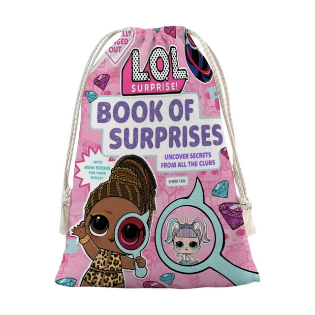 L.O.L. SURPRISE! Bolsa de regalo con cierre de cinta navideño para decoración de Navidad,40cm×52 cm.
