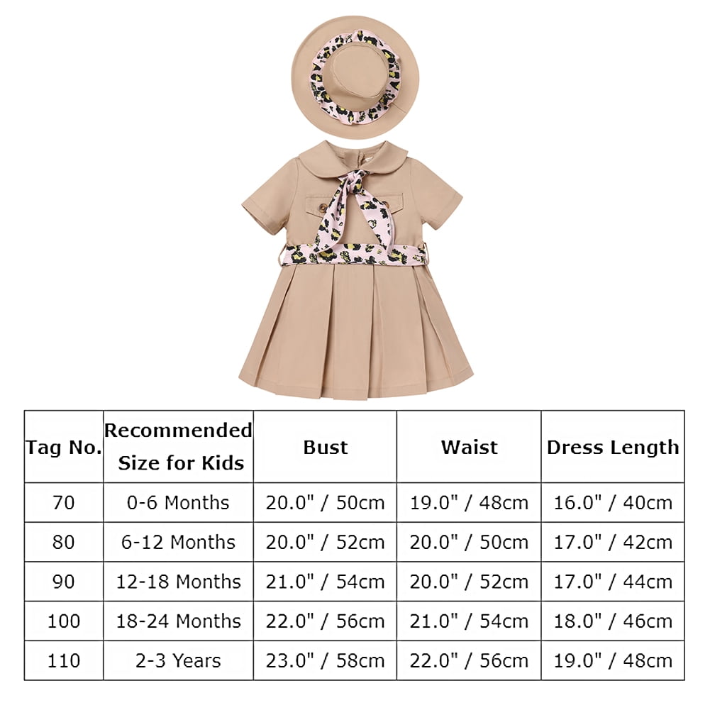 FYMNSI Jungle Safari Wild One Outfits for Toddler Girl Short Sleeve A-line Pleated Dress with Hat 18-24 Months Girl Clothes